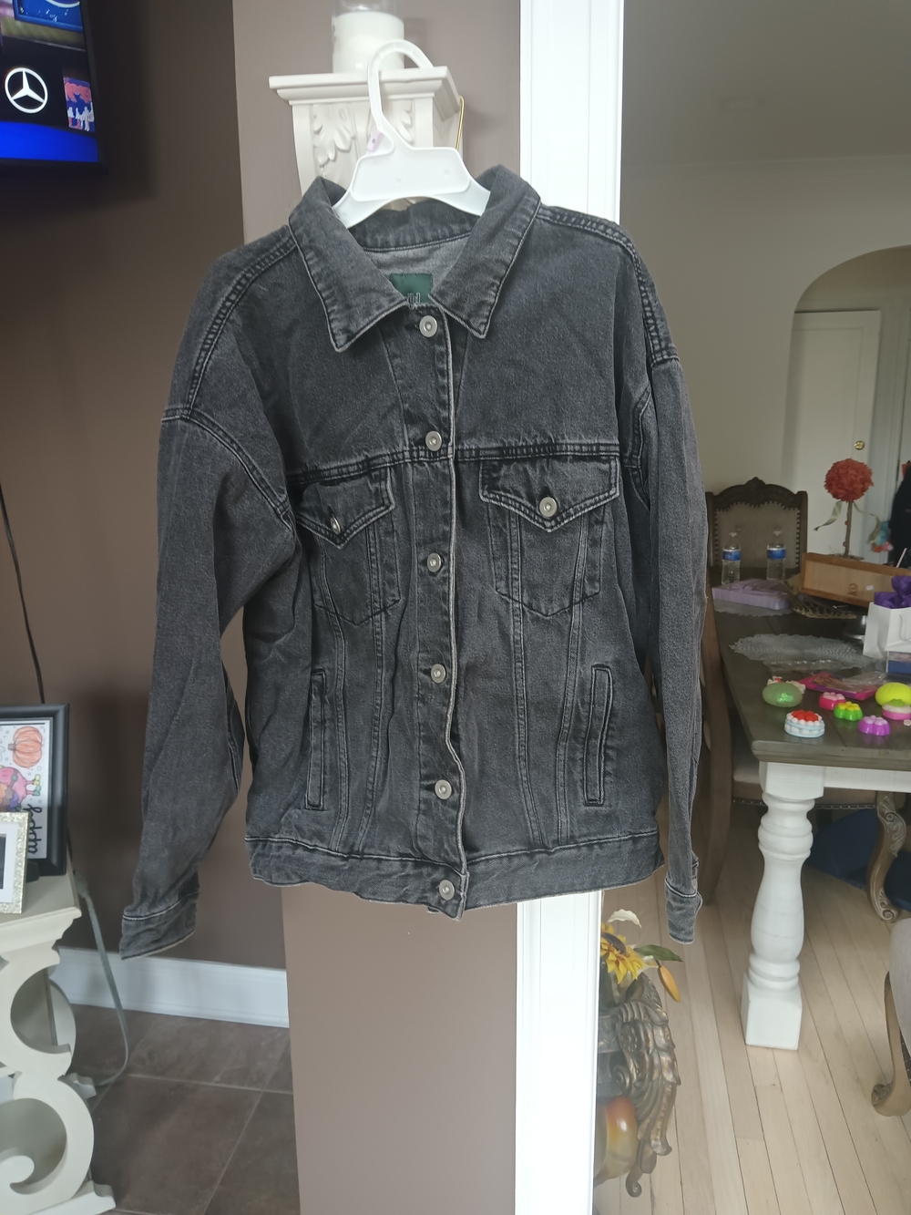 wild fable Washed Black Denim Jacket